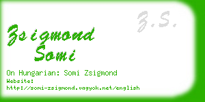 zsigmond somi business card